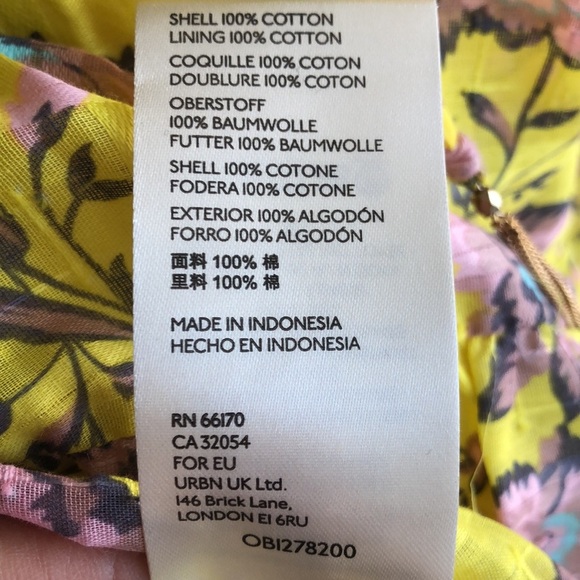 ANTHROPOLOGIE Clarabelle Maxi Skirt yellow with florals SIZE M NWT - Picture 8 of 15